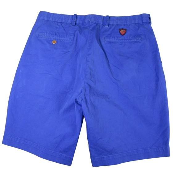 Polo Ralph Lauren Other - Polo Ralph Lauren Mens Chino Shorts 35 x 9 Medium Blue Golf Crest Logo Stretch